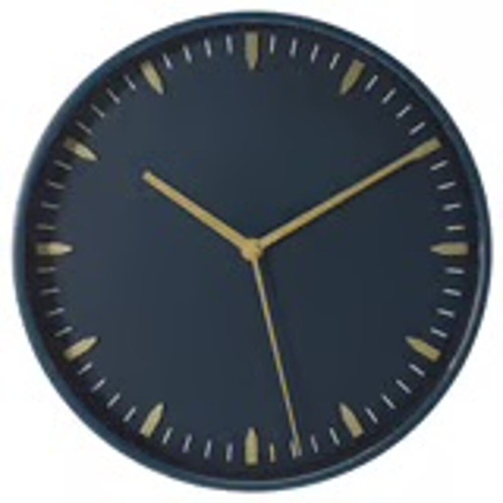 IKEA SKÄRIG Silent Navy Blue Wall Clock for Modern Spaces